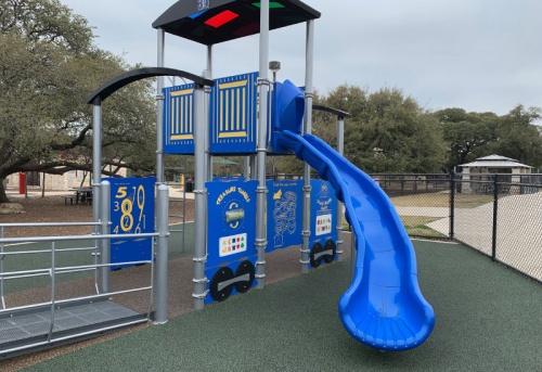 All-abilities park equipment is included in the city's bond proposal. Election Day will take place May 4.