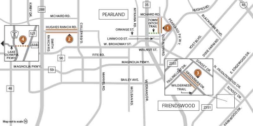 Here are the road projects to follow in Pearland and Friendswood in March.
