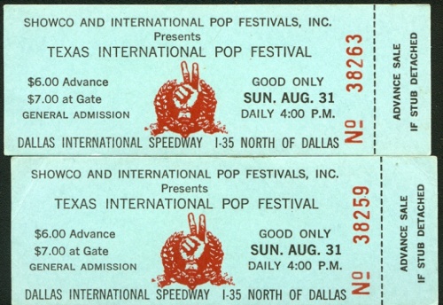 The festival featured performers such as Led Zeppelin and B.B. King.