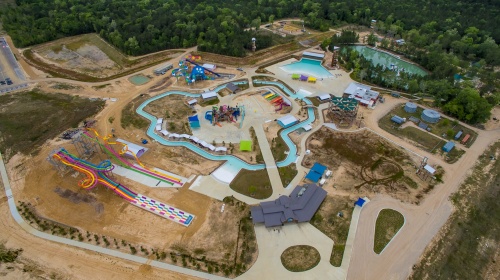 Grand Texas will open its first two attractionsu2014Big Rivers Waterpark and Gator Bayou Adventure Parku2014on May 25. 