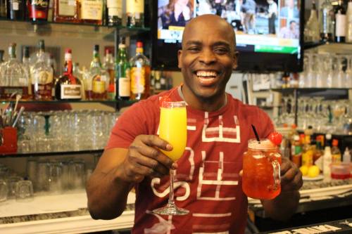 Owner Casey Castro offers his guests one cent Mimosas and Bloody Mary's during brunch.