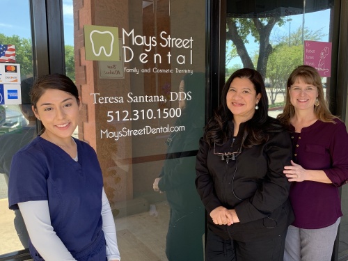 Dr. Teresa Santana took over the dental practice from Dr. Robert Mysse, who retired last April.