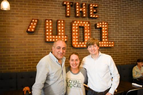 From left: Arash Noamouz, Kristi Coffey and Matthew Coffey are three of the owners of The u2018401.
