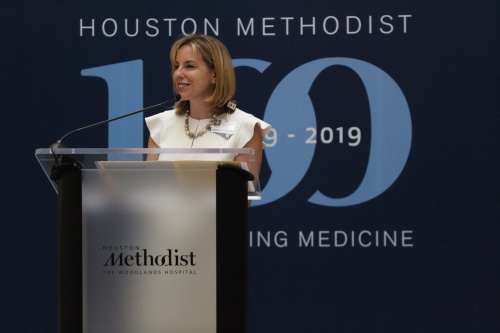 Houston Methodist The Woodlands CEO Debbie Sukin announces a $240 million expansion for the hospital.