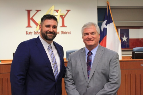 From left: Lance Redmon and Duke Keller are the new faces elected to Katy ISD board of trustees.