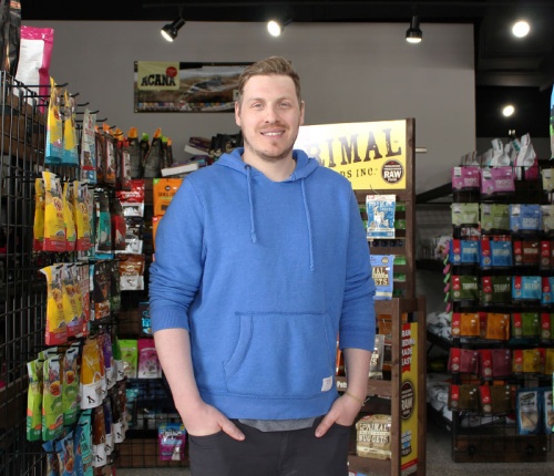 Jason LeFebvre is the co-owner of Castle Hills Pet Supply.nPhotos by Sherelle Black/Community Impact Newspaper