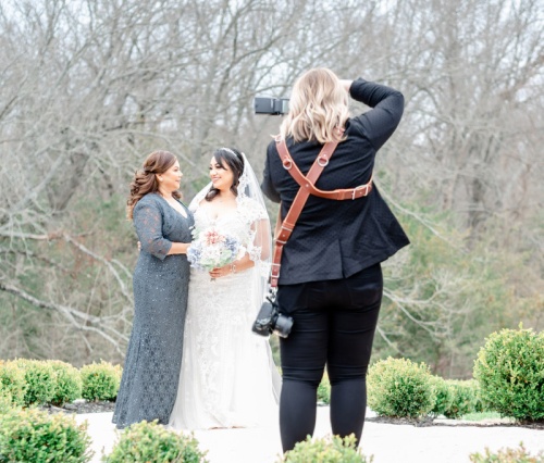 McKinney-based wedding photographer Catie Ann shoots a wedding at The Sanctuary.
