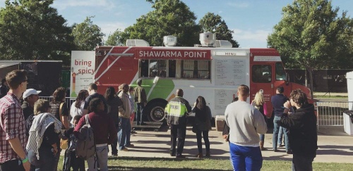 Shawarma Point is one of the participating food trucks in a food truck pilot program at The Domain.