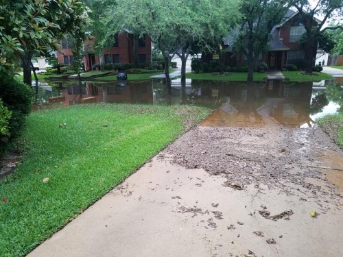 Between 1 to 6 inches of rain fell on the Greater Houston area on May 9, according to the National Weather Service.