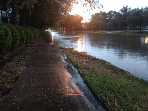 The Sugar Land and Stafford areas received 7 inches of rainfall Tuesday, May 7, resulting in street flooding. 