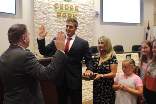 Rodney T. Robinson, Cedar Park Place 5 City Council member,  took his oath of office May 23.