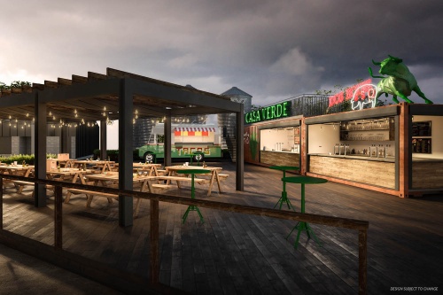 The Supporters' Bar at the forthcoming Austin FC stadium will be located adjacent to the supporters' section. 