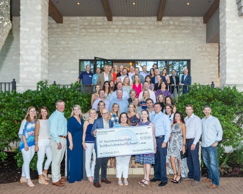 The check was presented June 5 at the EEF End of Year Party held at Austin Country Club. 