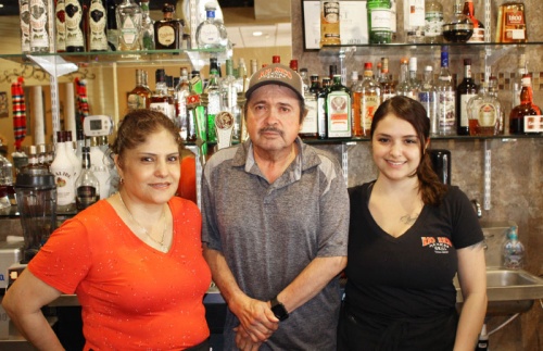 Husband and wife Maria Zambrano (left) and Juan Ruiz own Rio Rico Mexican Grill, and daughter Vanessa Ruiz is one of their children working at the restaurant.