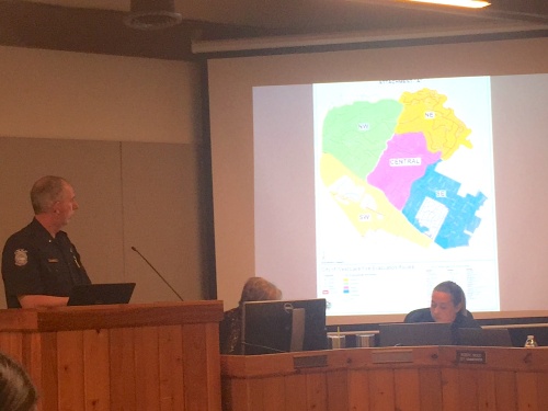 West Lake Hills Police Chief Scott Gerdes discussed fire evacuation routes and other emergency options for the city during the June 12 City Council meeting.