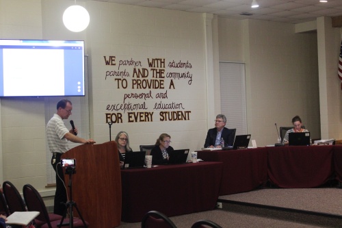 Superintendent Bruce Gearing supported SHAC's recommendation of the Baylor Scott & White sex education curriculum at the board's June 24 meeting. 