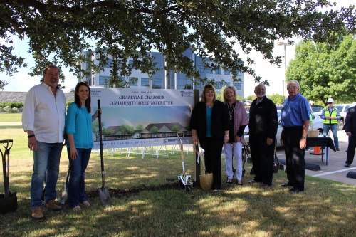The Grapevine Chamber celebrated the groundbreaking of the new chamber building June 13.