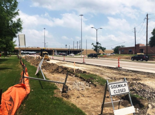 The completion date for construction on Virginia Parkway has been delayed from June to August. 