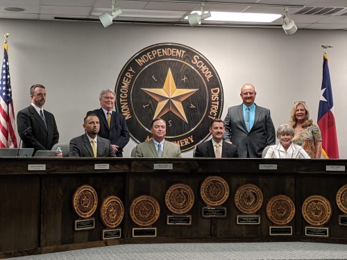 The Montgomery ISD board of trustees discussed the 2019-20 budget at its June 25 meeting.
