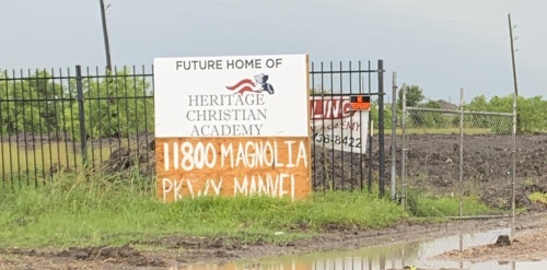 Heritage Christian Academy will move into on of the Manvel mansions. 