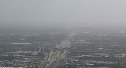 A dust cloud is expected to linger over Houston this weekend. 