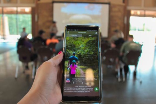The app allows users to learn about the history, ecology and biology of Spring Creek Nature Trail while also serving as a navigation tool. 