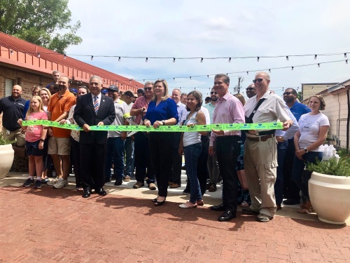 The Main Street Plaza ribbon-cutting ceremony was held on June 10. 