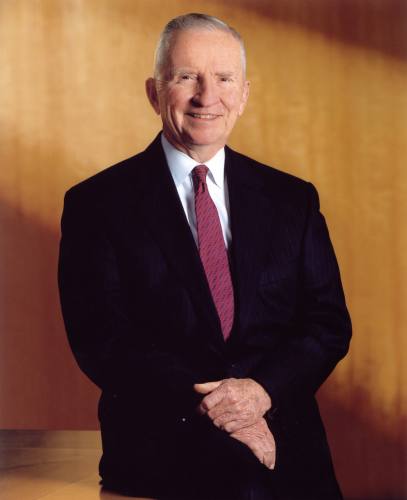 H. Ross Perot was a self-made billionaire and founder of Plano's former Electronic Data Systems Corp.