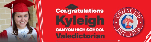Canyon High School graduate Kyleigh Murphy was one of four Comal ISD valedictorians for the 2018-19 school year.