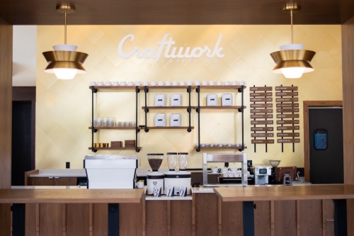 Craftwork Coffee Co. opened in June in the new Flatiron Domain building.