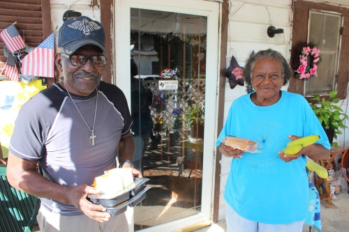 Fort Bend Seniors Meals on Wheels program participants receive their daily meals.