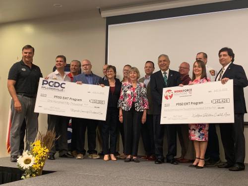 The Pflugerville Community Development Corporation and the Workforce Solutions Capital Area Board collaborated on a nearly $300,000 grant for Pflugerville ISD's emergency medical services training program.