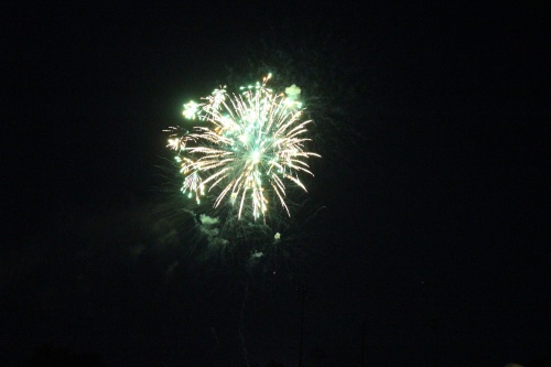 Fireworks at Gilbert's Fourth of July celebration at Higley High School.