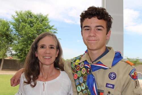 Marcus Behling gives his mother, Sheryl, much credit for his earning every merit available through the Boy Scouts of America.