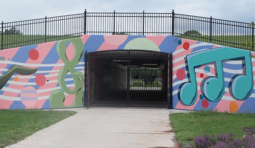 Independence Park in Pearland now includes a tunnel with a mural.