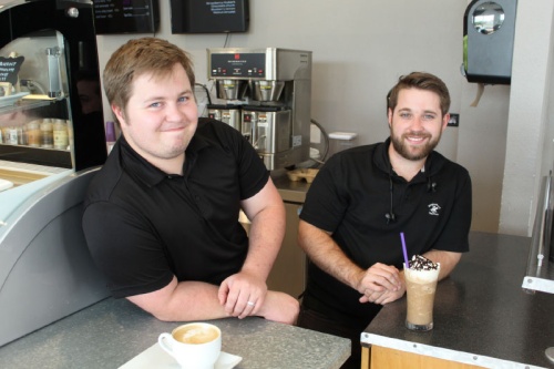 After working in chain and independent coffee shops, Heath Miller (left) decided to open his own concept. He teamed up with his brother Luke (right) to open Axiom Coffee in 2018.