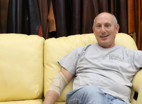 Mitch Lurie founded The Leather Sofa Co. with his wife, DeAnn, in 2004.