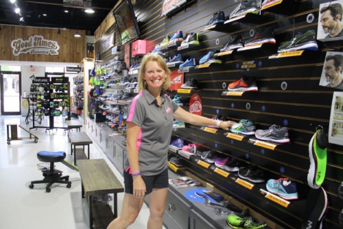 Business partner Andrea Witte said although it can be intimidating to walk into a specialty running store, Good Times Running Co. works to make the space inviting to all.