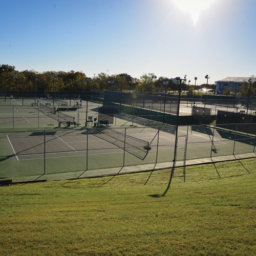 The Georgetown Tennis Center is located at 400 Serenada Drive, Georgetown.