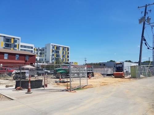 San Marcos has started construction on the city's first mobility hub at 214 E. Hutchison St. 