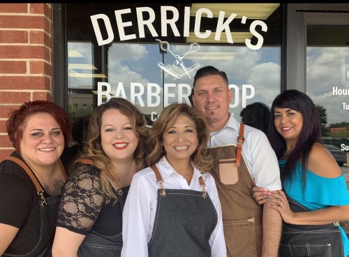 Derrick's Barbershop is located in The Railyard Shopping Center in Cedar Park. 