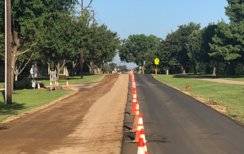 The city of Colleyville recently began the rehabilitation and resurfacing of McDonwell School Road. 