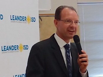 Incoming Leander ISD Superintendent Bruce Gearing is one of five finalists nominated for the 2019 State Superintendent of the Year Award.