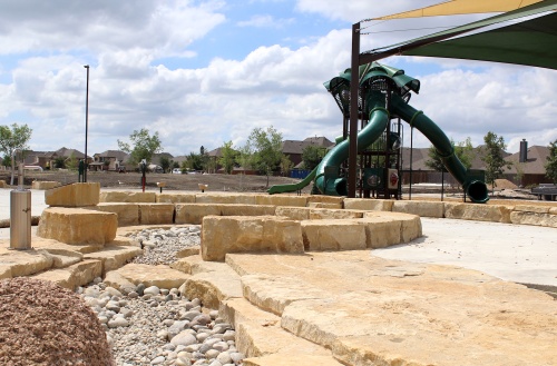 George Webb Park will offer a variety of interactive features, including a dry river bed. 