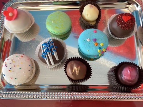 Sweet treats at Isabelly's include handmade truffles, cake balls and macarons.