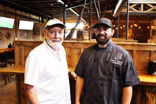Executive Chef Aaron Jackson (right) has been with J2 Steakhouse since Jim Murray (left) opened the restaurant in 2018.