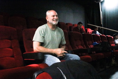 Founder of The Core Theatre James Prince watches actors rehearse u201cMy First Date.u201du00a0