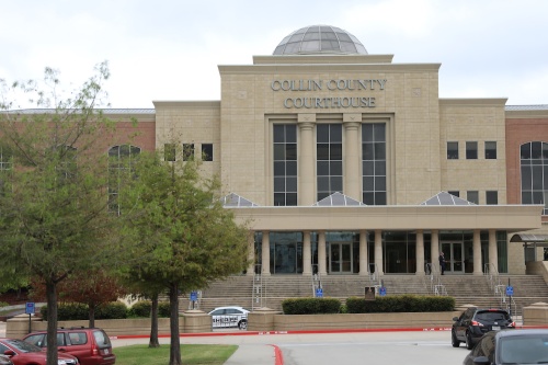 The hearing for the City of Plano v. Carruth was held at the Collin County Courthouse in McKinney, Texas.