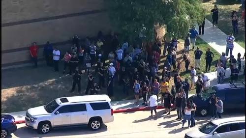 A former student with a weapon prompted the lockdown at Langham Creek High School Friday morning, according to school district officials.