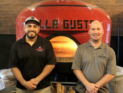 John Araujo (left) and Matt Nobile (right) moved from Texas to Arizona to bring Bella Gusto Urban Pizzeria to life. The co-owners and chefs want the eatery to feel like home. n